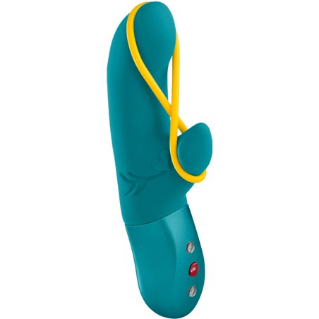Fun Factory Amorino - Vibratore Rabbit Impermeabile in Silicone Azzurro