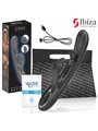 Ibiza Rollin Ball Rabbit - Vibratore con Sfera Rotante in Silicone Nero