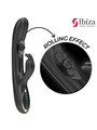 Ibiza Rollin Ball Rabbit - Vibratore con Sfera Rotante in Silicone Nero