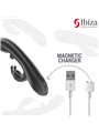 Ibiza Rollin Ball Rabbit - Vibratore con Sfera Rotante in Silicone Nero