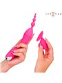Intense Cher - Vibratore in Silicone Fucsia con Testine Intercambiabili