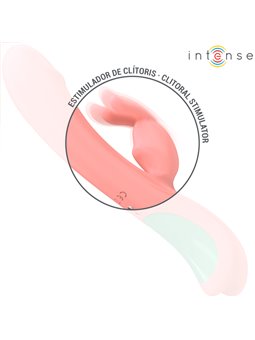 Intense Rachel - Vibratore Rabbit Oscillante in Silicone Rosa 23 Cm