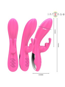 Intense Randall - Vibratore Rabbit in Silicone Rosa 10 Funzioni