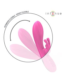 Intense Randall - Vibratore Rabbit in Silicone Rosa 10 Funzioni