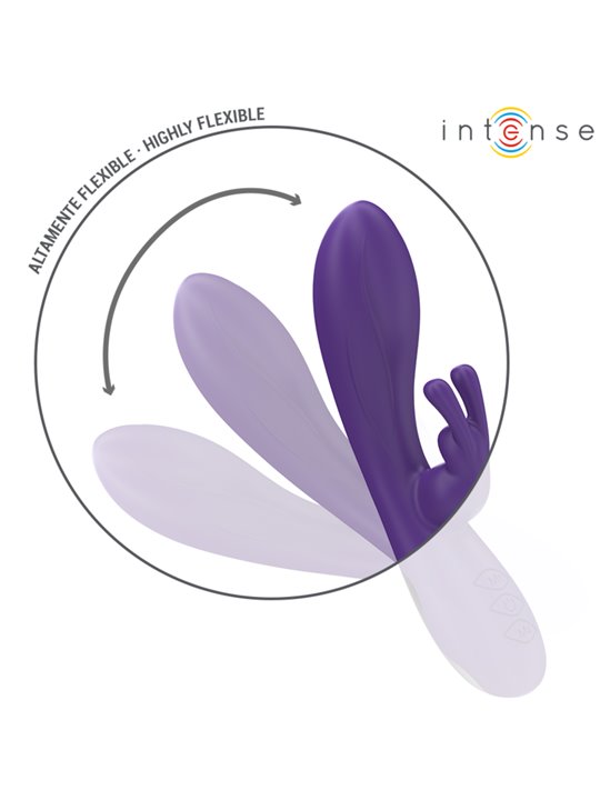 Intense Randall - Purple Silicone Rabbit Vibrator with 10 Functions