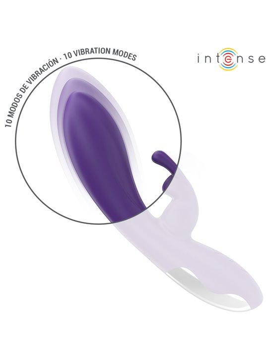Intense Randall - Purple Silicone Rabbit Vibrator with 10 Functions