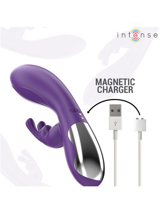 Intense Randall - Purple Silicone Rabbit Vibrator with 10 Functions
