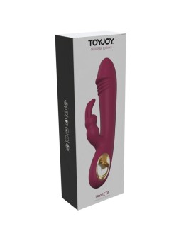 Toyjoy Taygeta - Vibratore Rabbit in Silicone Bordeaux 21 Cm
