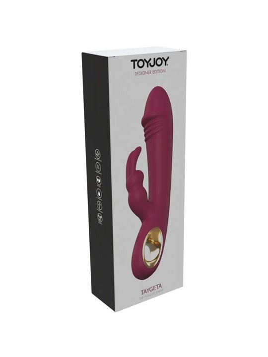 Toyjoy Taygeta - Vibratore Rabbit in Silicone Bordeaux 21 Cm