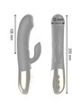 Ibiza - Vibratore Rabbit HI-TECH in Silicone Nero con Funzione Calore