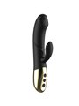 Ibiza - Black Silicone HI-TECH Rabbit Vibrator with Heat Function