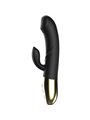 Ibiza - Vibratore Rabbit HI-TECH in Silicone Nero con Funzione Calore