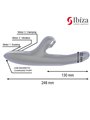 Ibiza Double Clamping - Vibratore Rabbit Succhia Clitoride Nero