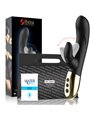 Ibiza Licking Rabbit - Vibratore in Silicone Nero con Funzione Leccata