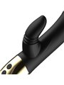 Ibiza Licking Rabbit - Black Silicone Vibrator with Licking Function
