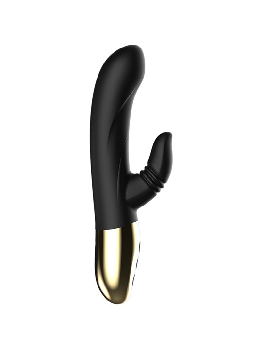 Ibiza Licking Rabbit - Vibratore in Silicone Nero con Funzione Leccata