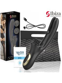 Ibiza Brush Bobbing - Vibratore Rabbit a Doppia Onda con Spazzola