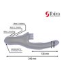 Ibiza Brush Bobbing - Vibratore Rabbit a Doppia Onda con Spazzola