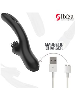 Ibiza Brush Bobbing - Vibratore Rabbit a Doppia Onda con Spazzola