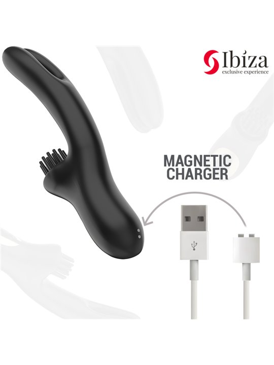 Ibiza Brush Bobbing - Vibratore Rabbit a Doppia Onda con Spazzola
