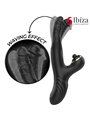 Ibiza Two Dragons - Vibratore Rabbit Nero con Effetto Tapping e Waving