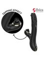 Ibiza Two Dragons - Black Rabbit Vibrator with Tapping and Waving Effect