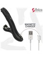 Ibiza Two Dragons - Black Rabbit Vibrator with Tapping and Waving Effect