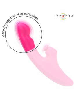 Intense Emi - Fuchsia Silicone Rabbit Vibrator with Pulsations