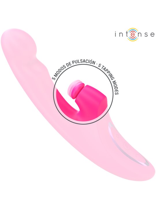 Intense Emi - Fuchsia Silicone Rabbit Vibrator with Pulsations