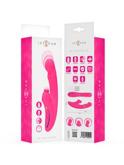Intense Emi - Fuchsia Silicone Rabbit Vibrator with Pulsations