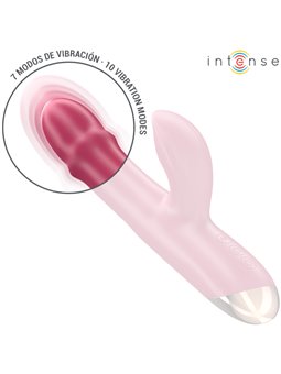 Intense Chloe - Multifunction Rabbit Vibrator in Red Silicone
