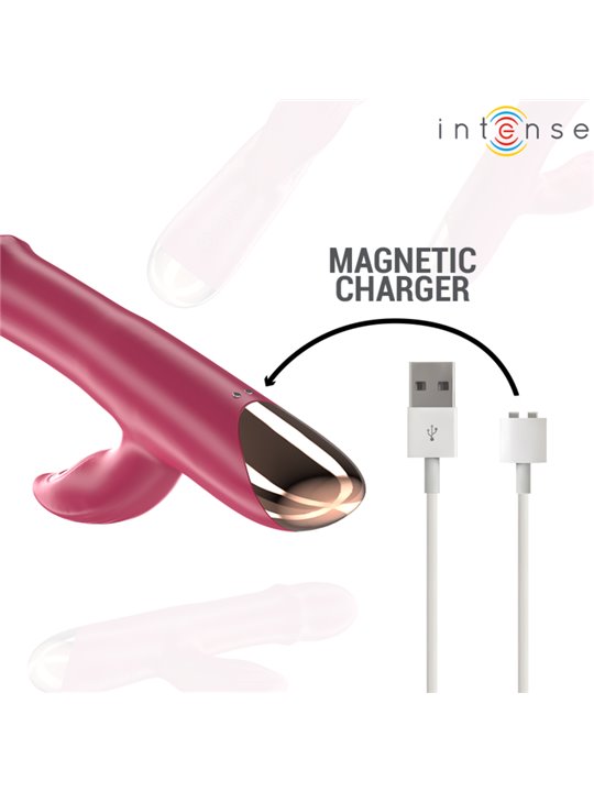 Intense Chloe - Multifunction Rabbit Vibrator in Red Silicone