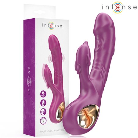 Intense Halle - Purple Rabbit Vibrator with Dolphin Stimulator