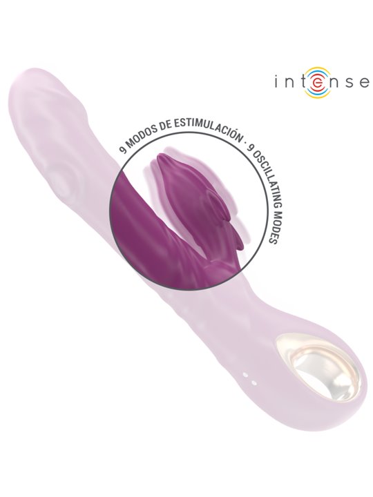 Intense Halle - Purple Rabbit Vibrator with Dolphin Stimulator