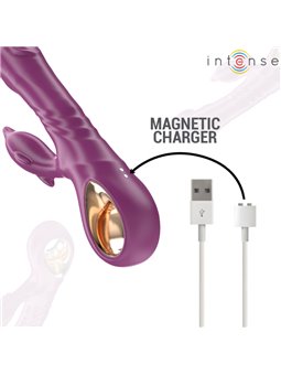Intense Halle - Purple Rabbit Vibrator with Dolphin Stimulator