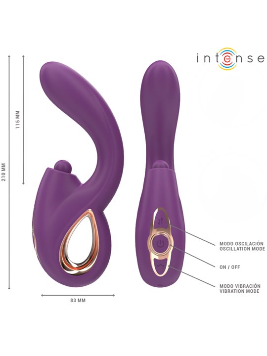 Intense Lali - Vibratore Punto G Multifunzionale con Funzione Spinta
