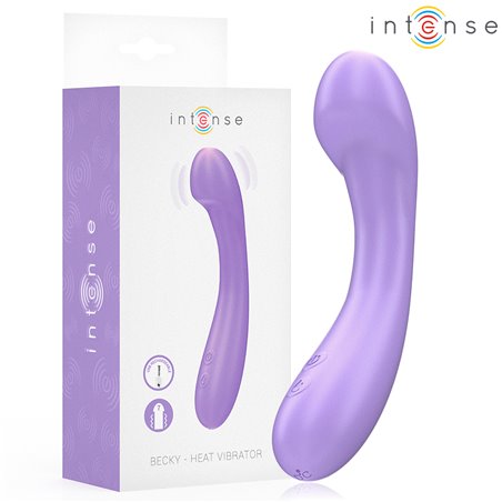 Intense Becky - 19 cm Purple Silicone Vibrator with Heat Function
