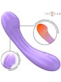 Intense Becky - 19 cm Purple Silicone Vibrator with Heat Function