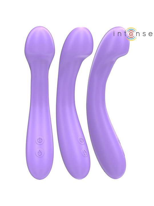 Intense Becky - 19 cm Purple Silicone Vibrator with Heat Function