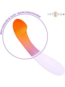 Intense Becky - 19 cm Purple Silicone Vibrator with Heat Function