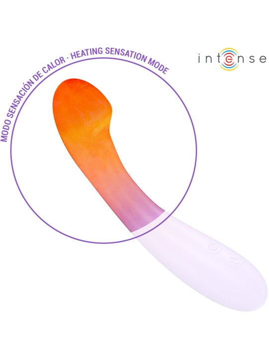 Intense Becky - 19 cm Purple Silicone Vibrator with Heat Function