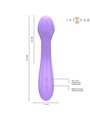 Intense Becky - 19 cm Purple Silicone Vibrator with Heat Function