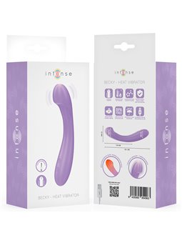Intense Becky - 19 cm Purple Silicone Vibrator with Heat Function