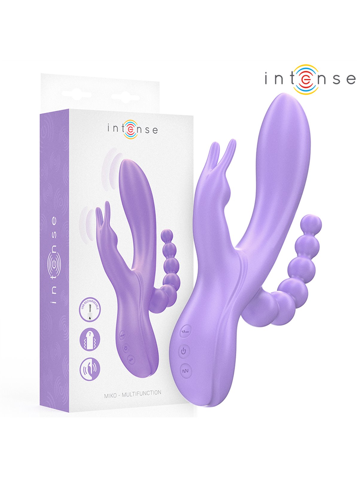 Intense Miko - Silicone Rabbit Vibrator for Triple Stimulation