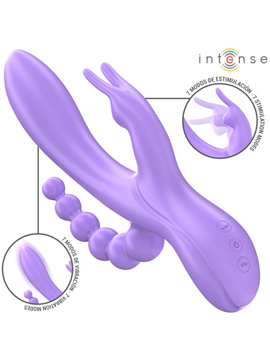 Intense Miko - Silicone Rabbit Vibrator for Triple Stimulation