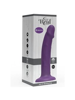 Get Real - Realistic Purple Silicone Penis Vibrator 19.5 cm