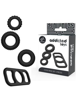 Addicted Toys - Cock Ring Set 4 Pieces