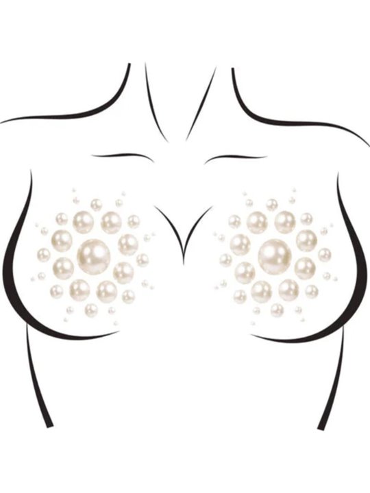 Leg Avenue Isla - Glitter and Rhinestone Adhesive Nipple Covers