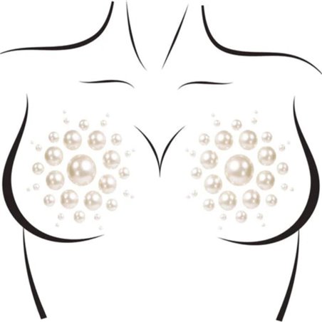 Leg Avenue Isla - Glitter and Rhinestone Adhesive Nipple Covers