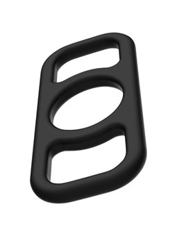 Addicted Toys - Set di Anelli Fallici in Silicone Nero 4 Pezzi